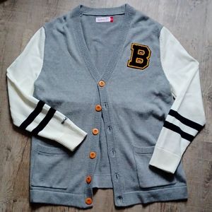 NWOT MITCHELL AND NESS, Boston Bruins Men's Varsity Sweater